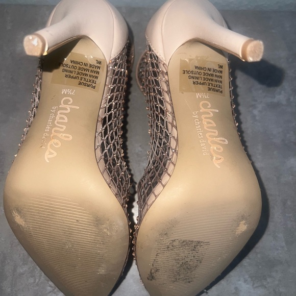 Charles by Charles David Rose Gold Mesh Bootie - Picture 4 of 4